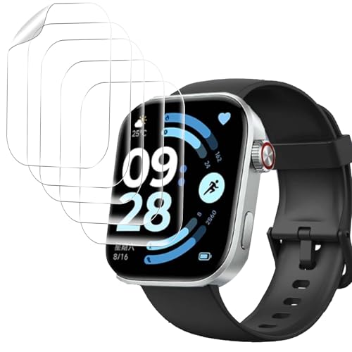 �y5���Z�b�g�zFor REDMI Watch 6 �ی�t�B���� �X�}�[�g�E�H�b�` �t���ی�t�B���� 2.07�C���` SpinoArmor �����x�^�b�` �w��h�~ ����h�~ �C�A���X �戵�ȒP �L�Y�C���@�\ REDMI Watch 6�Ή�