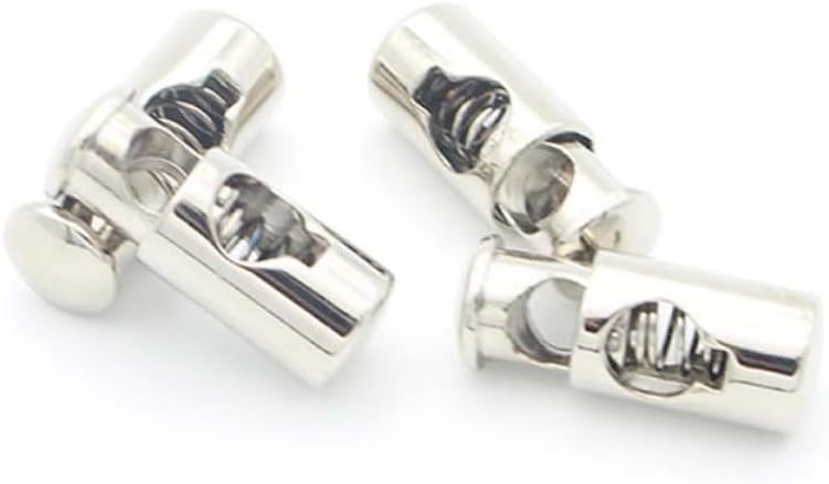 Metal Single Hole Spring Toggle Cord Lock 50pcs for Backpack