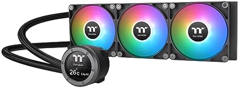 Thermaltake TH360 V2 Ultra ARGB Sync/AlO Liquid Cooler/ARGB Fan 120 * 3/PWM 500~1500rpm/Water Block 2.1" LCD/Black, CL-W384-PL12SW-A