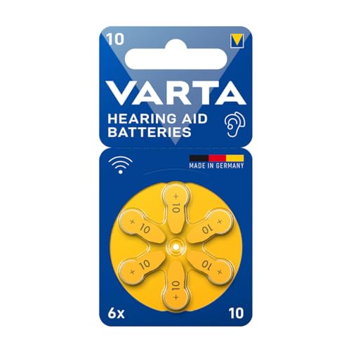 Varta Hearing Aid Batteries 10 - Pilas para audífonos (6 unidades)