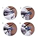 baixikly Protractor and Compass for Geometry Professional Compass Accurate Woodworking Compass with Penholder Adjustable Drawing