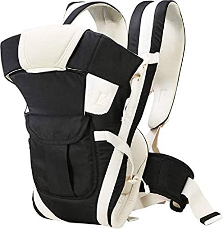 generic Infant Baby Carry Bags For 0 To 2 Years|Baby Carrier With Safety Belt|Baby Carrier, Carry Bag|Baby-4 In 1 Bag-Black And Cream (Black)-picture-14