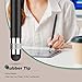 MEKO Stylus Pens for Touch Screens, Universal Tablet Pen Capacitive 2 in 1 Stylus for iPhone/iPad/pro/Mini/Air/Sa... (Black + Rose Gold)