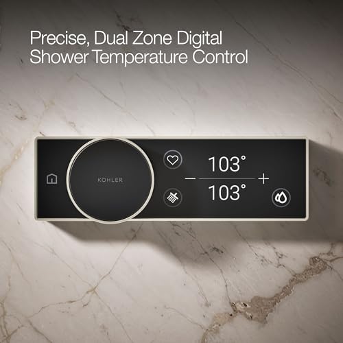 KOHLER 28214-BN Anthem Shower Digital Control for Personalized Shower Experience with Eco-Mode & Adjustable Dial, Vibrant Brushed Nickel - image 4