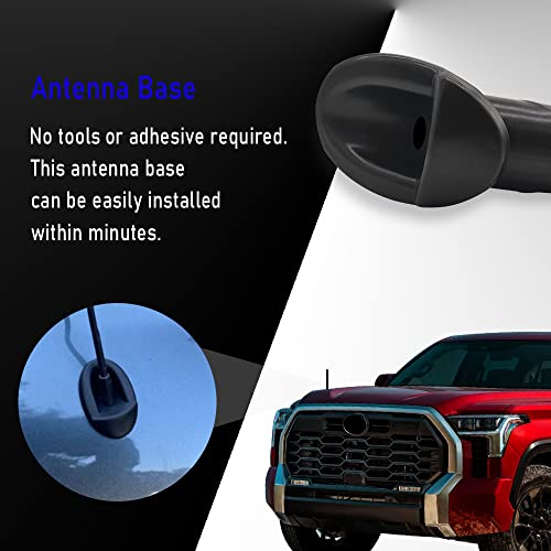 Middrivr Antenna Base Grommet Ornament Compatible with Toyota Tundra 2007-2013 Replaces 86392-0C040 863920C040 Manual Radio Antenna Mount Bezel Accessories - Thumbnail 7