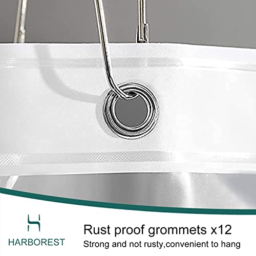 Harborest Clear Shower Curtain Liner - 72X72 Plastic Shower Curtain Liner 4 Gauge Peva Lightweight Waterproof For Bathroom Shower And Bathtub With 3 Magnets,1 Pack #TOP3