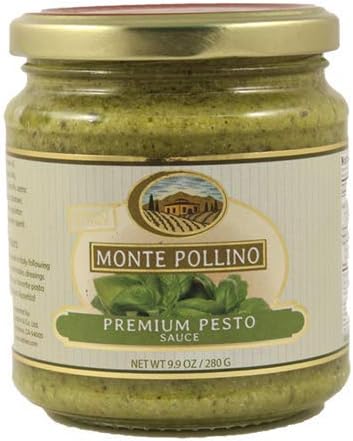 Monte Pollino (6 pack) Pesto Sauce (Basil) 9.9oz jars from Italy
