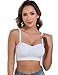 ANGOOL Strapless Bras for Women Wirefree Non-Slip Tube Top Invisible Bralette Seamless Padded Bandeau Bra, White, S