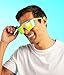 Tipsy Elves Neon Blue Jam Blasters Sport Style Reflective Sunglasses