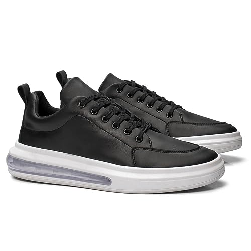 Tênis Masculino Casual Amortecimento Air Plus Confortável (41, Preto)