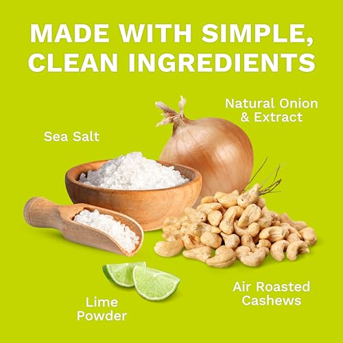 Image of Lime Twist Cashews with Skin by Karma Nuts, Whole, Roasted, Vegan, Gluten Free, Low Net Carb, Natural, No Sugar Added, Keto Friendly, Everyday Nut Snack, 1.5 Ounce (12 Snack Packs)