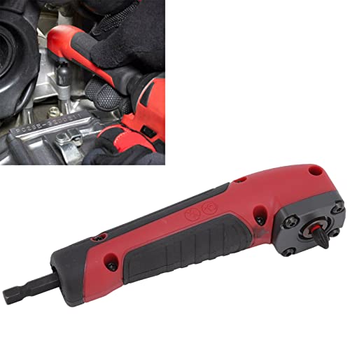 Right Angle Drill Attachment Power Screwdriver Repair Kit 90 Degree Angle Power Tool with ABS Handle for Use with Screwdriver Power Drill Socket Wrench Hole Saw