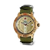 Vostok | Komandirskie Tank Commander Russian Military Mechanical Wrist Watch | Fashion | Business | Casual Men’s Watches | Model 819072 Green Strap B®