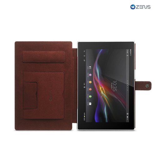 Zenus Masstige Neo Classic Diary Cover Case For Sony Xperia Tablet Z 10.1 Inch / Italian Synthetic Leather Wine Red #TOP3