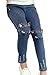 Girls Fashion Skinny Fit Jeans Distressed Ripped Hole Denim Pants Jegging