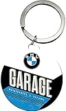 BMW Garage Nostalgic-Art 48025 BMW Garage, Key Chain Round 4 cm Kitchen, Plastic, bunt