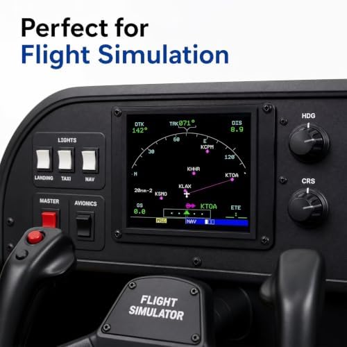 6.8 Inch Flight Simulator Controls Panel 768x768 500 Nits Aviation Display - 5