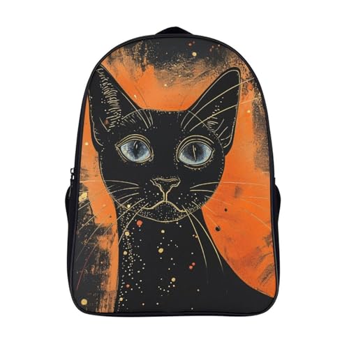 Sac à dos pour enfants motif chat siamois grand volume ergonomique
