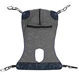 FSUHHIAD Universal Full Body Lift Sling with Commode Opening, X Large Polyester Mesh Slings for Pati