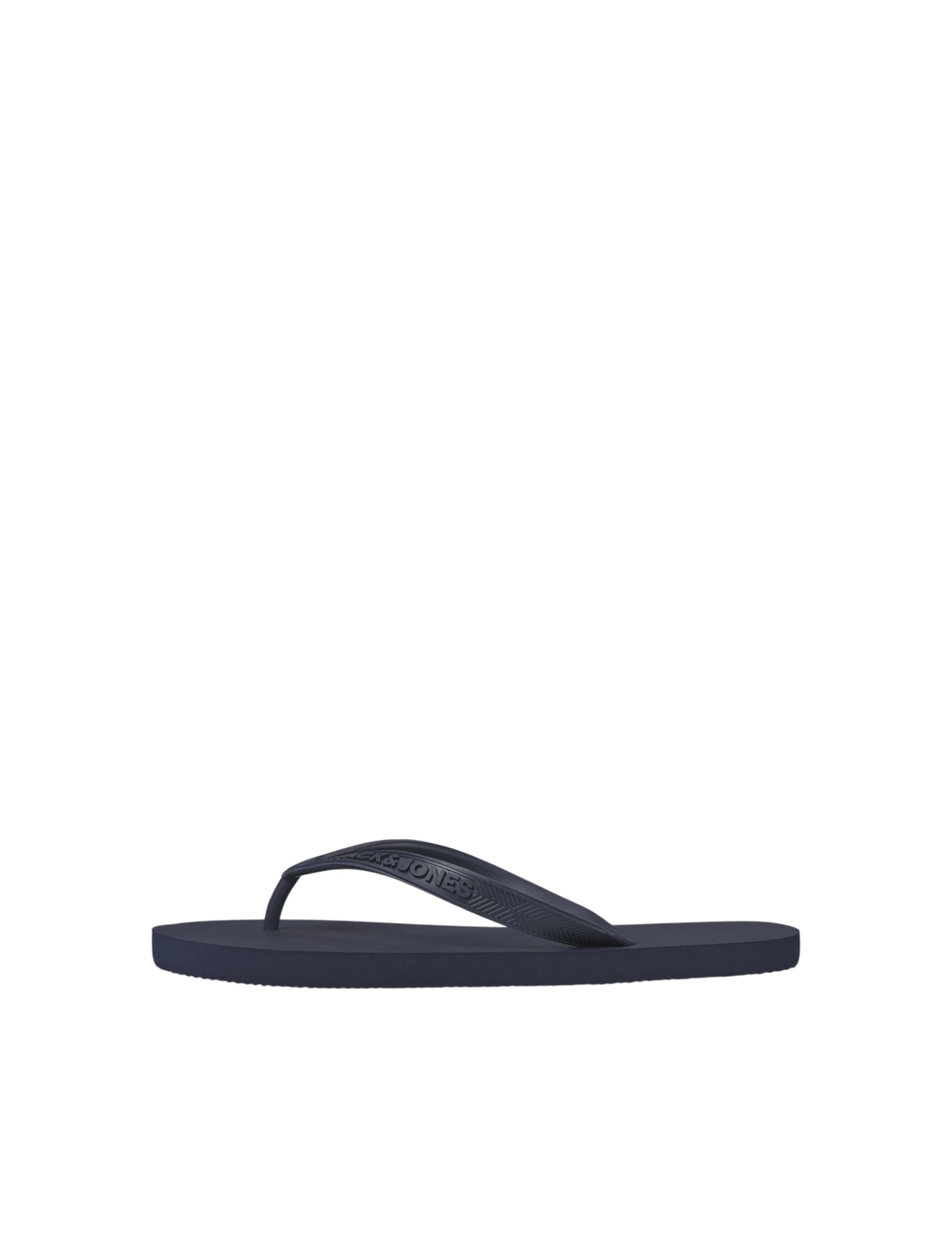 JACK & JONES Mens Basic Eva Flip Flops Summer Beach Logo Sandals Toe Post Slippers (Navy 8-9)