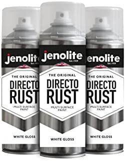 JENOLITE Directorust Turquoise Gloss - Multi Surface Spray Paint - For Use On Wood, Metal, Plastic, Ceramic & Rusted Surfaces - 400ml