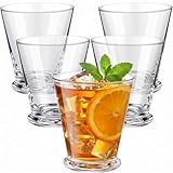 Sliner 4 Pcs Mint Julep Cups 12oz Derby Glass Mint Julep Glasses Cocktail Glasses Set for Derby Party Decorations, Horse Racing Accessories, Birthday Party Supplies