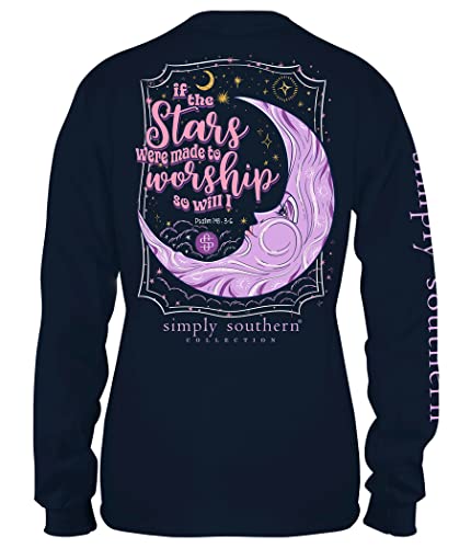 Simply Southern If The Stars Were Made To Worship Long Sleeve T-Shirt (Small) #TOP19