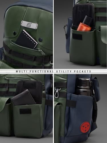 Image of The Souled Store Naruto: Kakashi Pack Backpacks | Official Naruto Shippuden Merchandise | Premium Water-Resistant Laptop Bag with Copy Ninja Graphic | Durable Urban Travel Rucksack for Men & Women