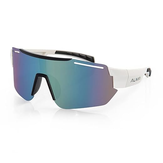 Óculos Esportivo Proteção Uv 400 Kaus Branco Alma Genius