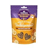 Old Mother Hubbard Wellness Wholesome Indulgences Dog Biscuits, Natural, Dog Treats, Peanut Butter & Banana Flavor, (10 Ounce Bag)