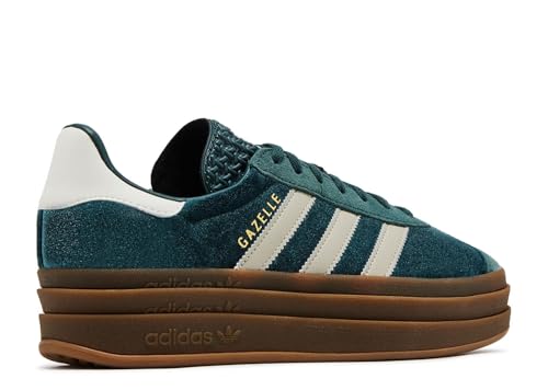 Image of adidas Gazelle Bold Womens Shoes, Mineral Green /Putty Grey /Mineral Green, Size 7.5