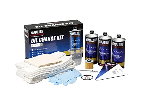 ヤマハ発動機(Yamaha) オイルチェンジ【オールインワン】キット Cタイプ ヤマルーブプレミアムシンセティック1L×3本 純正フィルター入 SR400 etc Q2L-YSK-Y01-003