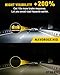 NAVOROGE D1S HID Xenon Headlights Bulb, D1S Bulbs 6000k Cool White,35W High Low Beam 66144 66140 85140 85415 Replacement Headlight with Aluminum Stents Base for Easy Installation,2 Pcs