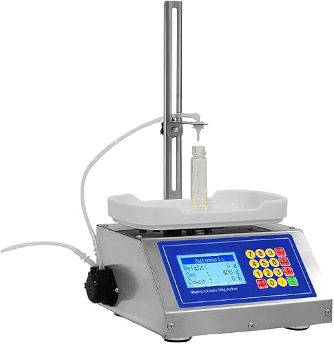 LTzygmion Liquid Filling Machine, Automatic Bottle Filler with Infusion Tubing and Adjustable Support, Quantitative Dispensing, Automatic Weighing, Flow Rate Adjustable, for Liquid, Paste, Cream