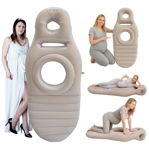 AJOFIEK Inflatable Pregnancy Belly Mattress, Float