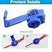 ISDVBUY 100 Pack Blue Snap Electrical Wire Connectors Solderless Quick Splice Terminals 18-14 AWG Wires for Household and Industrial Electrical Wiring