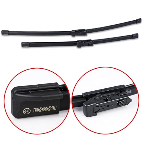 Image of BOSCH 3397014010 AeroTwin Wiper Blade Combo - Set of 2 (24 inch& 18 inch) Pinch Tab | Driver and Passenger Side Original Equipment Replacement Blades
