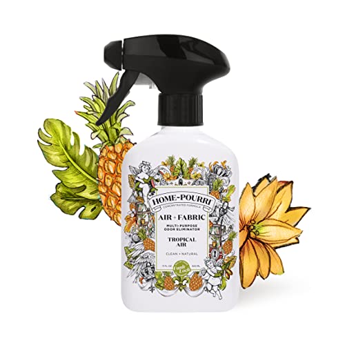 Home~Pourri Air + Fabric Multi-Purpose Odor Eliminator, Tropical Air, Pineapple + Jasmine + Sandalwood, 11 Fl Oz #TOP3