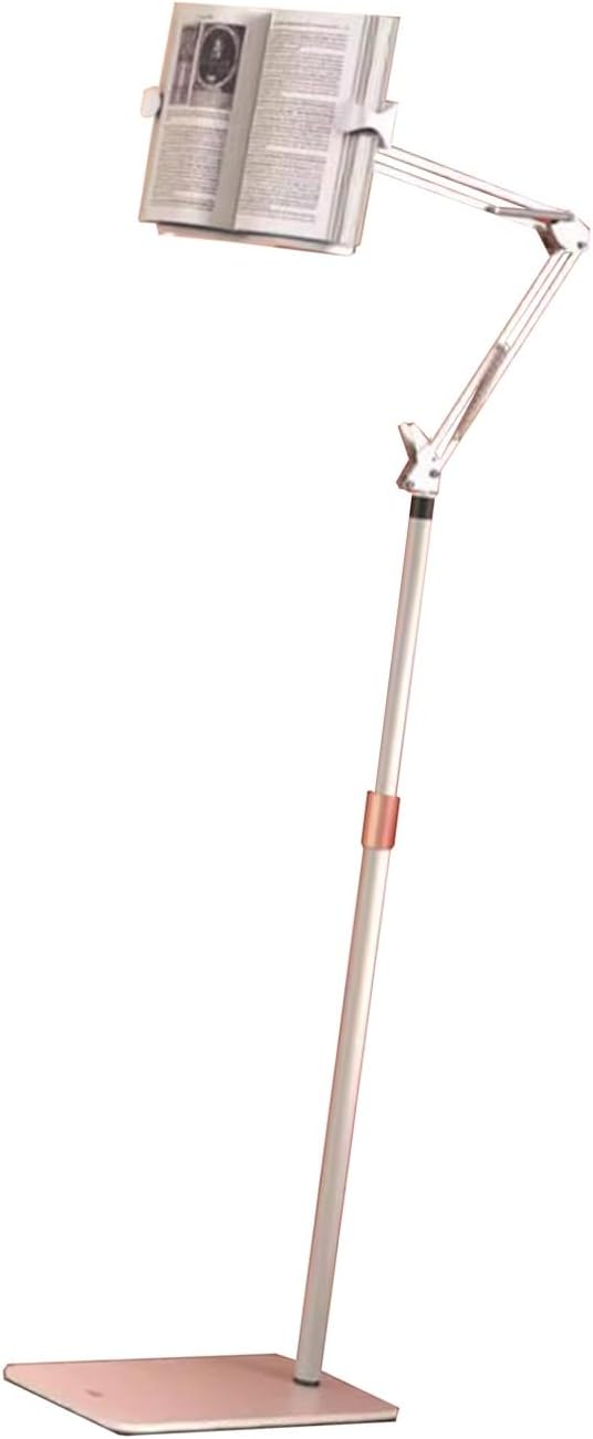 Adjustable Height Floor Book Stand and Recipe Holder, 55-170cm, Ideal for Office, School, or Home Use