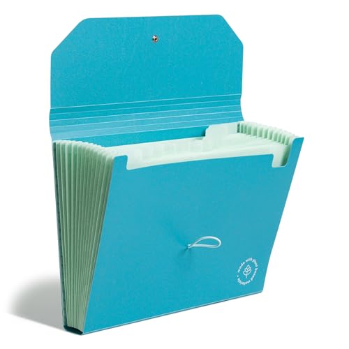 U Brands 13-Pocket Accordion File Organizer, Letter Size, Expandable File Folder Folder (U-Eco)