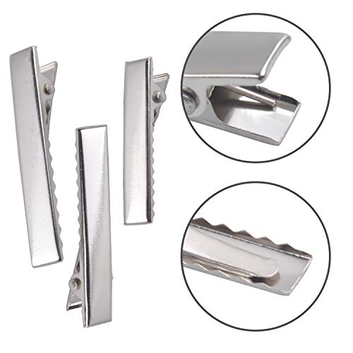 150 Pieces Alligator Hair Clips Flat Top With Teeth Metal Crocodile Hair Pins Curl Clips Single Prong For Hair Care, Arts & Crafts Projects - 3 Sizes #TOP2
