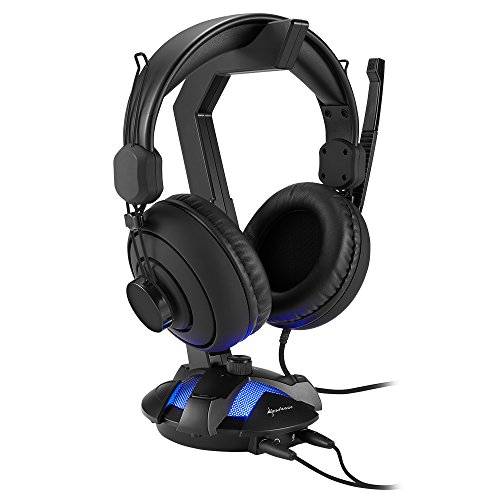Sharkoon X-Rest 7.1 Surround Sound Kopfhörer supporto nero