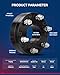 KAX 5x5 to 6x5.5 Wheel Adapters,2 inch 5 Lug to 6 Lug Centric Wheel Adapters (Changes Bolt Pattern) fit for 1500, 1500 Classic, Ram 1500 with M14x1.5 Studs 78.1mm Hub Bore,2Pcs