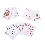 Homoyoyo 点字トランプ 大きな文字 防水機能付き 触覚識別可能 コンパクト携帯用 盲導補助具 家族向けゲーム対応