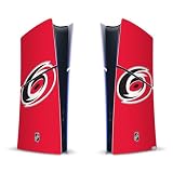 Head Case Designs Licenza Ufficiale NHL Semplice Carolina Hurricanes Vinile Sticker Gaming Pelle Adesivo Compatibile con Sony Playstation 5 PS5 Slim Digital Edition Console