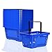 goodsforbusiness GmbH 10x Einkaufskorb blau 22l mit 1 Tragebügel Kunststoffkorb Körbe stapelbar | Tragekorb stabil | Plastikkorb lebensmittelgeeignet | Shopping-Basket | Handkorb bis 30kg belastbar