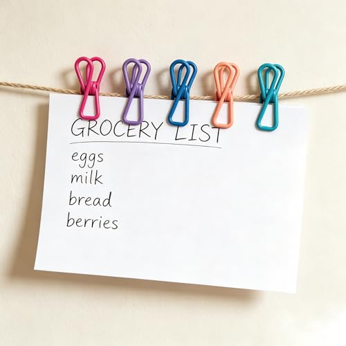 10 Pcs Metal Chip Clips, Mixed Colors Bag Clips for Food Package Storage, Colorful Clothes Pins Utility Clip for Chips Bag Paper Binder Kitchen Home Office Supplies Clothespins