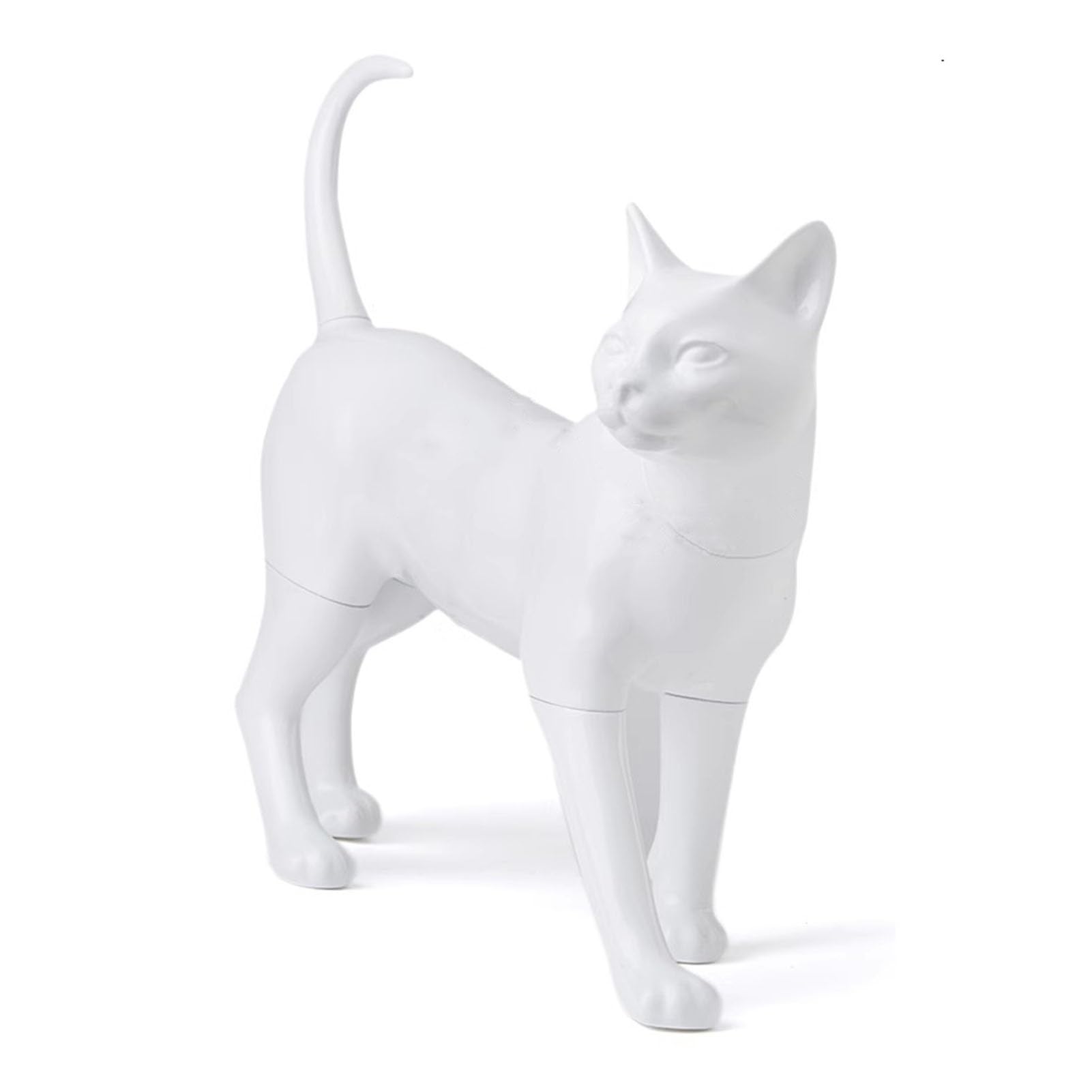 Dog Mannequin Cat Mannequin Display for Clothes, Standing/ Sitting Cat Sculpture Torso, Realistic Full Body Pet Dress Form for Photoshoot, Shop, Home Decor(Standing)