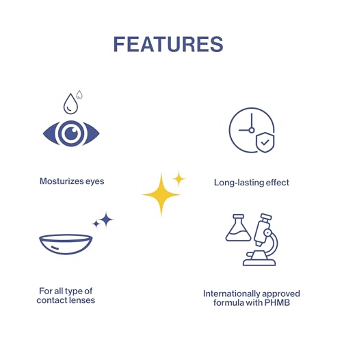 Image of Comfort Drops (15ml) for Contact Lens Users - Relieves Dryness, Reduces Irritation & Blurred Vision - Dual Lubrication Formula with PHMB