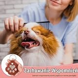 4 sztuki skórzanych breloków łap do zbierania włosów zwierząt